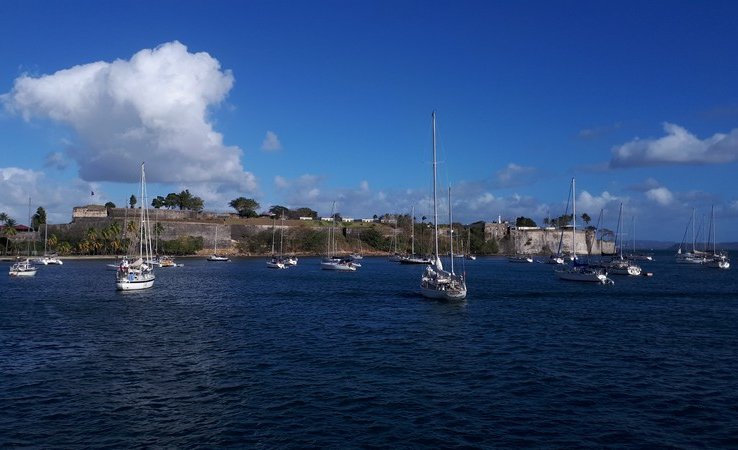 Arrivée à Fort de France par le ferry