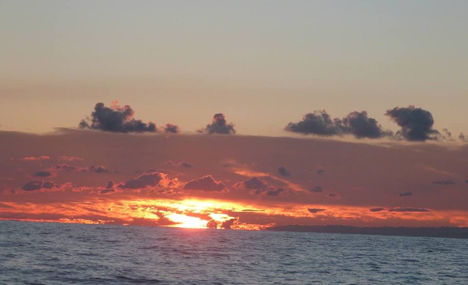 Coucher de soleil en mer