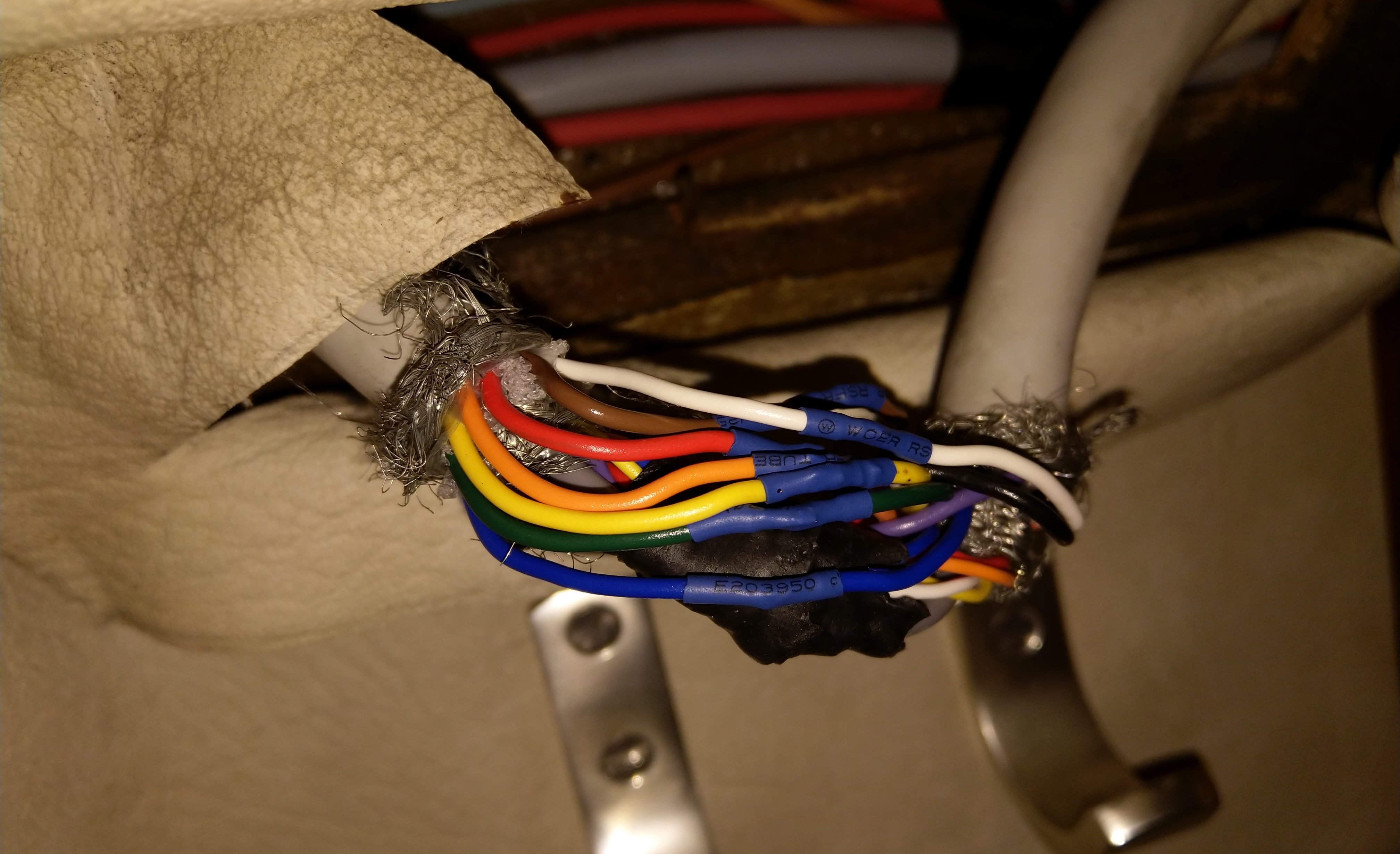 Les connections avec les gaines thermorétractables