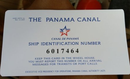 Le numéro de passage du Canal de Panama