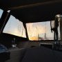 Lever de soleil sur le cockpit