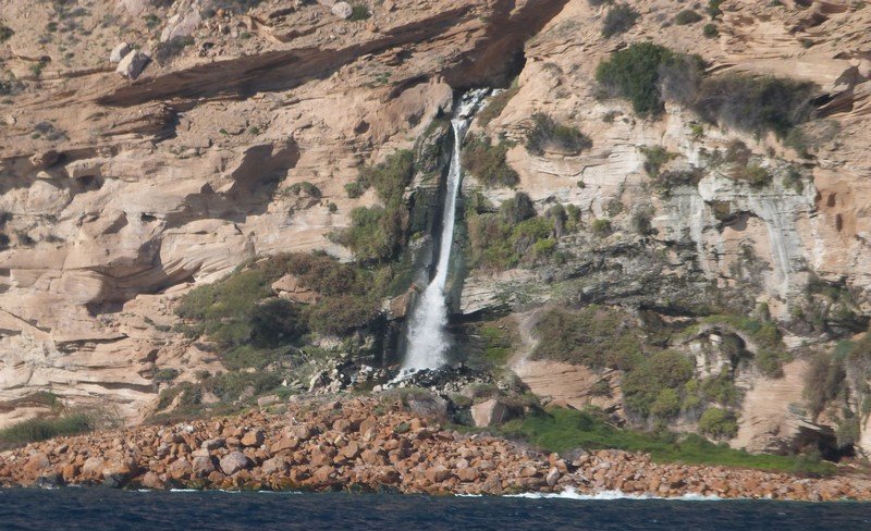 Une cascade sur le parcours