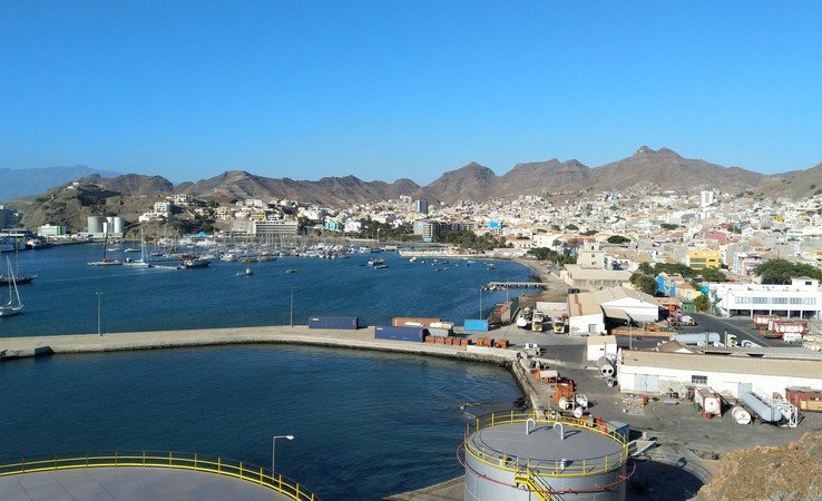 Mindelo vu d'en haut