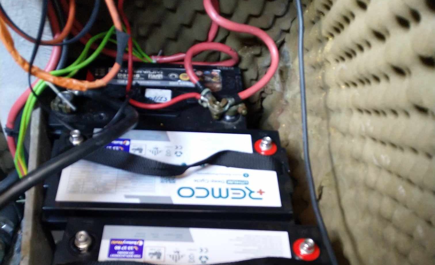 Batteries mises en place