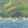 Tahiti en allant vers la passe