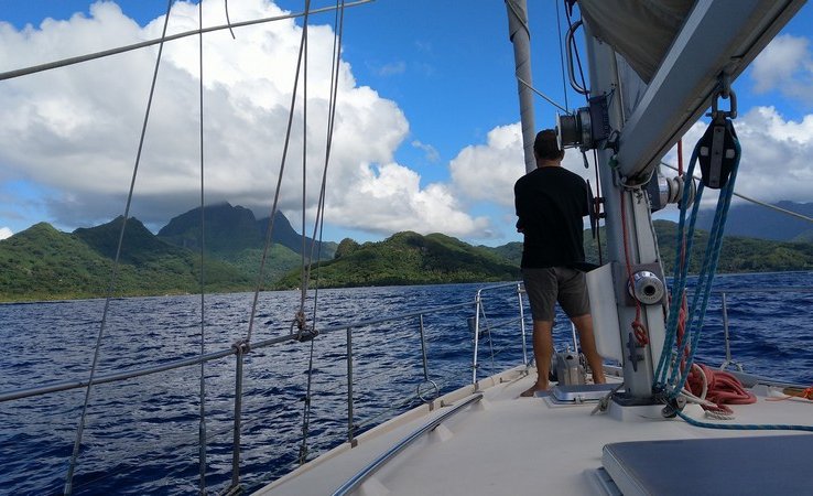 Raiatea, approche d'une passe