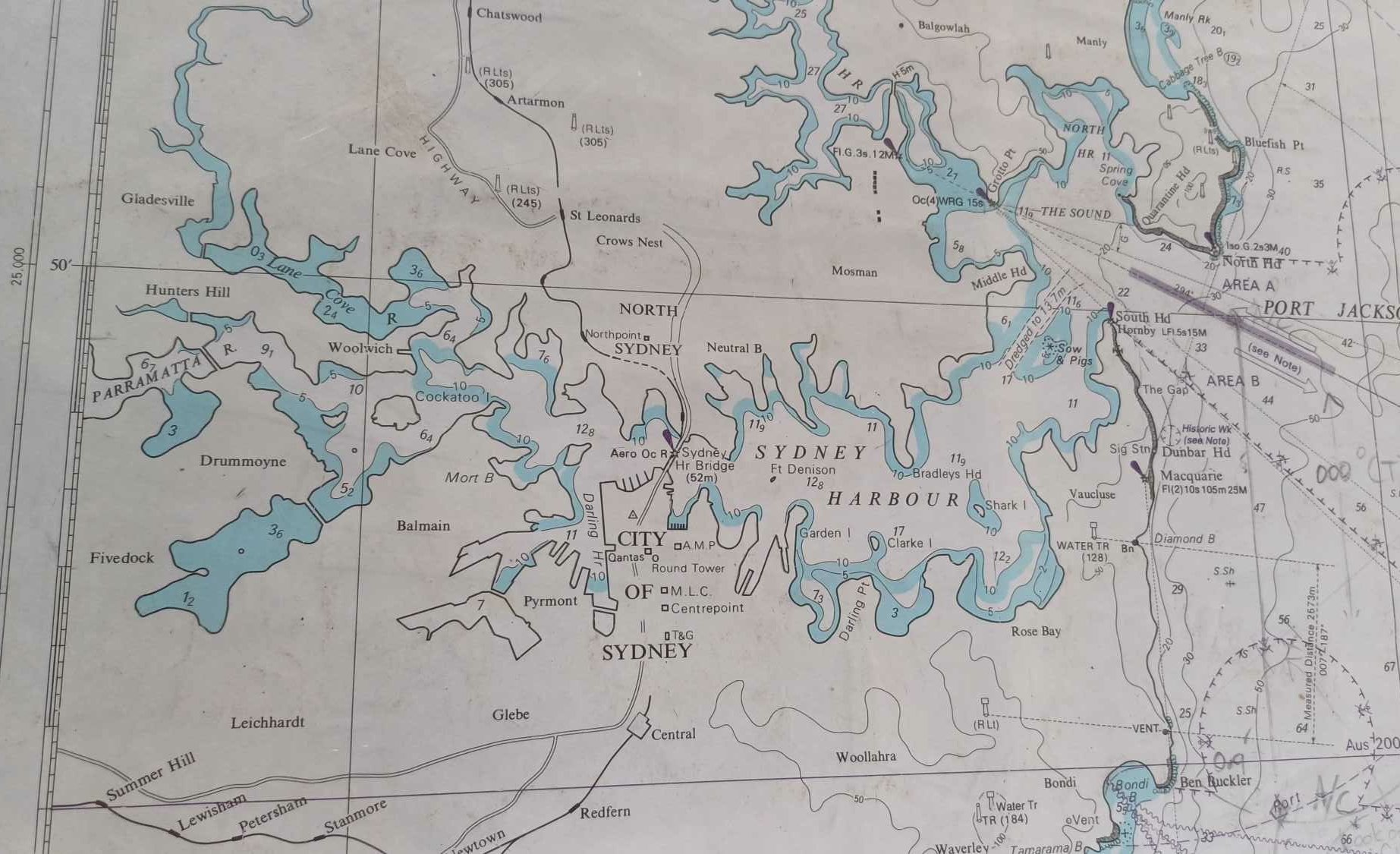 Carte de Sydney Harbour