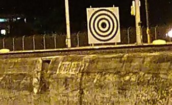 Cible pour l'entraînement des éclusiers