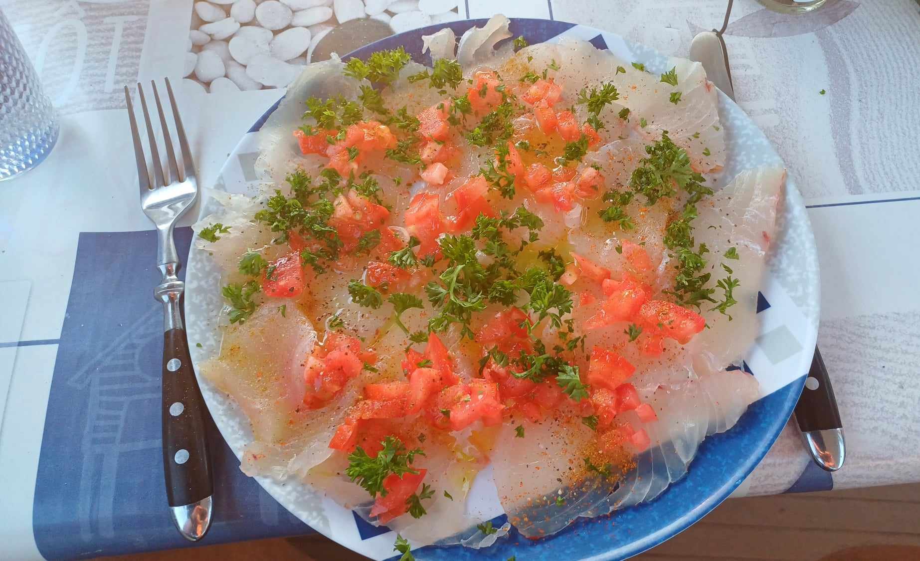 Carpaccio de tazar